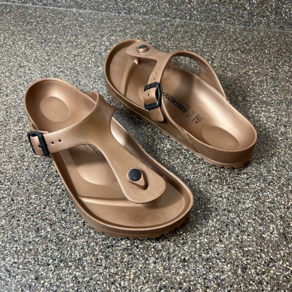 Birkenstock Eva Copper Thong Sandals Womens Size EU 41 US 10 Buckle Strap Mens 8